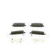 Set placute frana spate cu tampon de amortizare pentru HONDA ACCORD IX, HR-V 1.5-3.5, inaltime 45.1 mm, latime 116.6 mm, grosime 16.7 mm