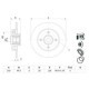 Disc frana BOSCH cu rulment Spate Dreapta/Stanga (cu inel ABS) pentru CITROEN C3, C4, DS3, DS DS 3, C3 AIRCROSS II, C3 PICASSO