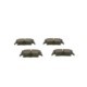 Set placute frana Spate BOSCH pentru CHRYSLER 300C, DODGE CHALLENGER, CHARGER, LANCIA THEMA 57.6mm x 101.3mm x 18.0mm