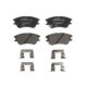 Set placute frana fata cu arc si tampon de amortizare BOSCH pentru HYUNDAI ATOS 1.0/1.1, dimensiuni 47.1 mm x 104.9 mm x 16.0 mm