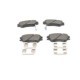 Set placute frana fata cu arc si tampon de amortizare BOSCH pentru HYUNDAI ATOS 1.0/1.1, dimensiuni 47.1 mm x 104.9 mm x 16.0 mm