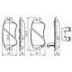 Set placute frana fata cu arc si tampon de amortizare BOSCH pentru HYUNDAI ATOS 1.0/1.1, dimensiuni 47.1 mm x 104.9 mm x 16.0 mm