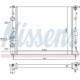 Radiator racire motor NISSENS pentru DACIA LOGAN, SANDERO, RENAULT CLIO II, KANGOO, dimensiuni 430x378x24 mm