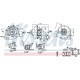 Turbocompresor NISSENS cu kit de montaj pentru MERCEDES NG, O 303, O 330, SK OM422.951-OM442.980 08.73