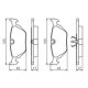 Set placute frana spate BOSCH pentru BMW 3 (E36), Z3 (E36), MG MG X-POWER 1.6-4.6, inaltime 44.9 mm, latime 123.0 mm, grosime 17.0 mm