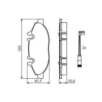 Set placute frana,frana disc BOSCH