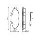 Set placute frana fata BOSCH pentru MERCEDES VIANO (W639), VITO/MIXTO (W639), VITO (W639) 2.0D-3.7, dimensiuni 61.7 mm x 165.0 mm x 20.6 mm