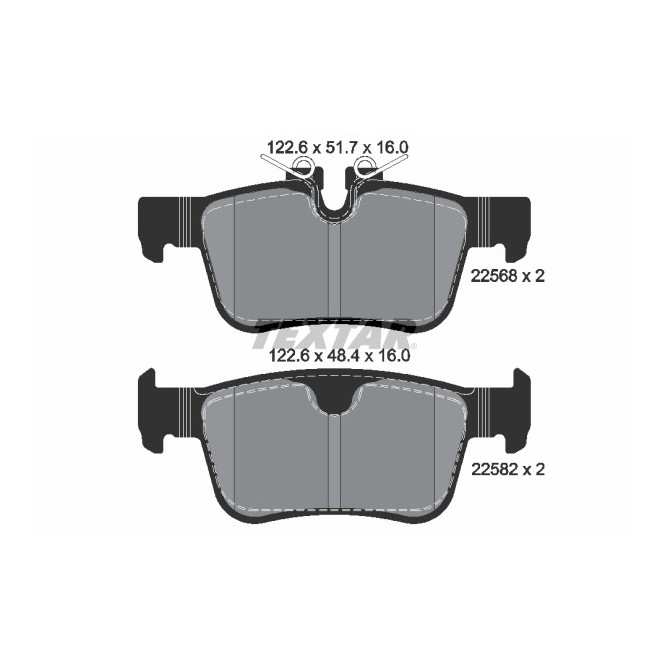 Set placute frana,frana disc TEXTAR