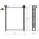 Schimbator caldura incalzire habitaclu NRF pentru CITROEN C4 II, C4 III, DS4 1.2-2.0D 11.09, dimensiuni 221x172x22 mm