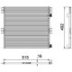 Condensator climatizare MAHLE A/C 515x492x16 pentru RVI MIDLUM, VOLVO FL, FL II, FL III 03.00-