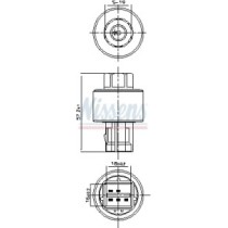 Comutator presiune, aer conditionat NISSENS