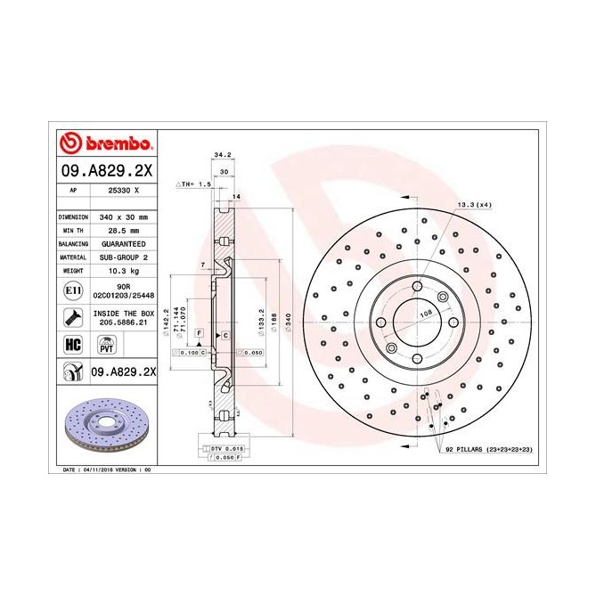Disc frana BREMBO