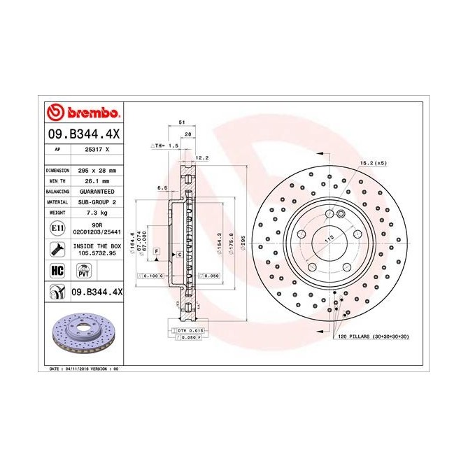 Disc frana BREMBO