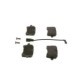 Set placute frana Spate BOSCH pentru AUDI A4 B8, A5, A6 ALLROAD C7, A6 C7, A7, A8 D4; PORSCHE MACAN 1.8-4.2D 11.09, 58.5mm x 116.7mm x 17.3mm