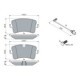 Set placute frana Spate BOSCH pentru AUDI A4 B8, A5, A6 ALLROAD C7, A6 C7, A7, A8 D4; PORSCHE MACAN 1.8-4.2D 11.09, 58.5mm x 116.7mm x 17.3mm