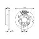 Disc frana BOSCH Spate Dreapta 330.0 mm 75.1 mm 28.0 mm pentru PORSCHE PANAMERA, PANAMERA SPORT TURISMO 2.9-4.8 07.09-12.23