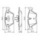 Set placute frana fata BOSCH pentru BMW 1 E81 E82 E87 E88 3 E90 E91 E92 E93 5 E60 E61 1.6-3.0D 07.03-02.17 63.3mm 154.8mm 20.0mm