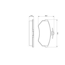 Set placute frana,frana disc BOSCH