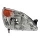 Far DEPO Lampa frontala Dreapta H4 mecanic fara motoras cromat semnalizator galben HONDA CR-V II