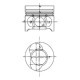Piston KOLBENSCHMIDT 76 STD pentru DACIA DUSTER, LOGAN, SANDERO; NISSAN ALMERA II, KUBISTAR, MICRA III, RENAULT CLIO II, III
