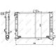 Radiator racire motor NRF compatibil SAAB 9000 2.0/2.3, dimensiuni 400mm x 500mm x 32mm, material aluminiu