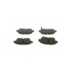 Set placute frana fata BOSCH pentru TOYOTA BB I, CELICA, COROLLA, PRIUS, YARIS, dimensiuni 51.6 mm x 116.4 mm x 16.5 mm