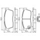 Set placute frana fata BOSCH DAIHATSU COPEN CUORE VI CUORE VII SIRION TREVIS YRV MITSUBISHI MIRAGE NISSAN PIXO 45.4mm 108.6mm 15.0mm