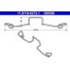 Arc etrier frana ATE kit montare placute frana fata pentru FORD GALAXY I, SEAT ALHAMBRA, VW SHARAN, TRANSPORTER T4 1.8-2.8