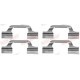 Set accesorii placute frana QUICK BRAKE kit montare spate SEAT LEON TOLEDO II SKODA OCTAVIA I VW BORA GOLF IV 09.96-12.13