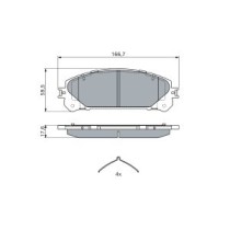 Set placute frana,frana disc BOSCH