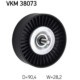 Rola ghidare/conducere curea transmisie SKF pentru Mercedes C W203 C209 CLK W211 E 1.6/1.8 05.02, diametru 90.0 mm, lățime 28.0 mm