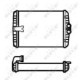 Schimbator caldura incalzire habitaclu NRF pentru MERCEDES C T-MODEL S202, C W202, CLK A208, CLK C208, E T-MODEL S210, E VF210, E W210
