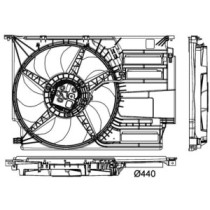Ventilator, radiator MAHLE