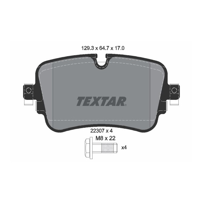 Set placute frana,frana disc TEXTAR