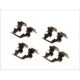 Set accesorii placute frana Spate QUICK BRAKE pentru MITSUBISHI ECLIPSE II GALANT VII GALANT VIII PAJERO PININ I SPACE SPACE RUNNER 1.8-2.5