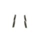 Set placute frana spate BOSCH pentru CHEVROLET VOLT, OPEL INSIGNIA B, 46.3 mm inaltime, 106.5 mm latime, 16.9 mm grosime