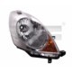 Far TYC Lampa frontala Stanga H4 electric fara motoras culoare insert cromat culoare semnalizator galben NISSAN NAVARA NP300 NOTE 01.06-