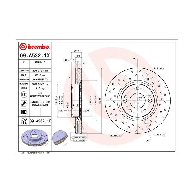 Disc frana BREMBO