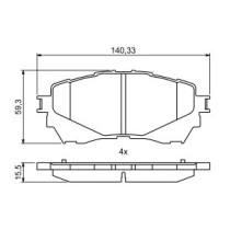 Set placute frana,frana disc BOSCH