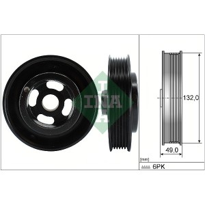 Fulie curea, arbore cotit INA