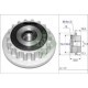 Fulie alternator INA pentru VW CALIFORNIA T5 CAMPER, MULTIVAN T5, PHAETON, TOUAREG, TRANSPORTER T5 2.5D/5.0D, diametru interior 17.0 mm, exterior 76.0 mm, lățime 33.6 mm