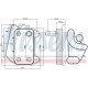 Radiator ulei motor NISSENS pentru Mercedes C-Class 01, dimensiuni 160 mm lungime, 142 mm inaltime, 80 mm latime, aluminiu
