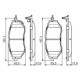 Set placute frana fata BOSCH pentru SUBARU FORESTER, LEGACY IV, LEGACY V, LEGACY VI, LEVORG, OUTBACK, TRIBECA 1.6-3.6 09.03, 63.5 mm x 157.1 mm x 17.9 mm