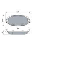Set placute frana,frana disc BOSCH
