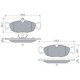 Set placute frana fata BOSCH pentru CHEVROLET CELTA, CORSA, LANOS; DAEWOO LANOS, NEXIA; OPEL ASTRA F, COMBO, CORSA A 48.3mm x 140.2mm x 16.5mm