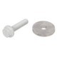 Set șurub, disc curea-arbore cotit CONTITECH pentru DACIA LOGAN, SANDERO, RENAULT CLIO, KANGOO, MODUS 1.2, lungime 15.0 mm