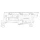 Suport bara Spate Dreapta VW CADDY III, CADDY III/MINIVAN 1.2-2.0D 03.04-05.15