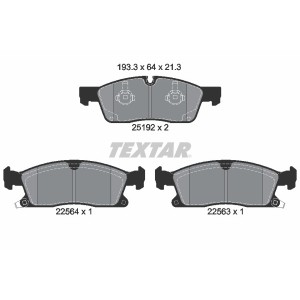 Set placute frana,frana disc TEXTAR