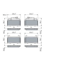 Set placute frana,frana disc BOSCH