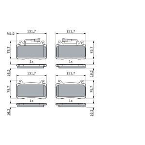 Set placute frana,frana disc BOSCH